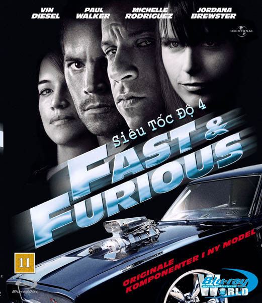 F1627. The Fast & the Furious 4 - Quá Nhanh Quá Nguy Hiểm 4 2D50G (DTS-HD MA 5.1) 